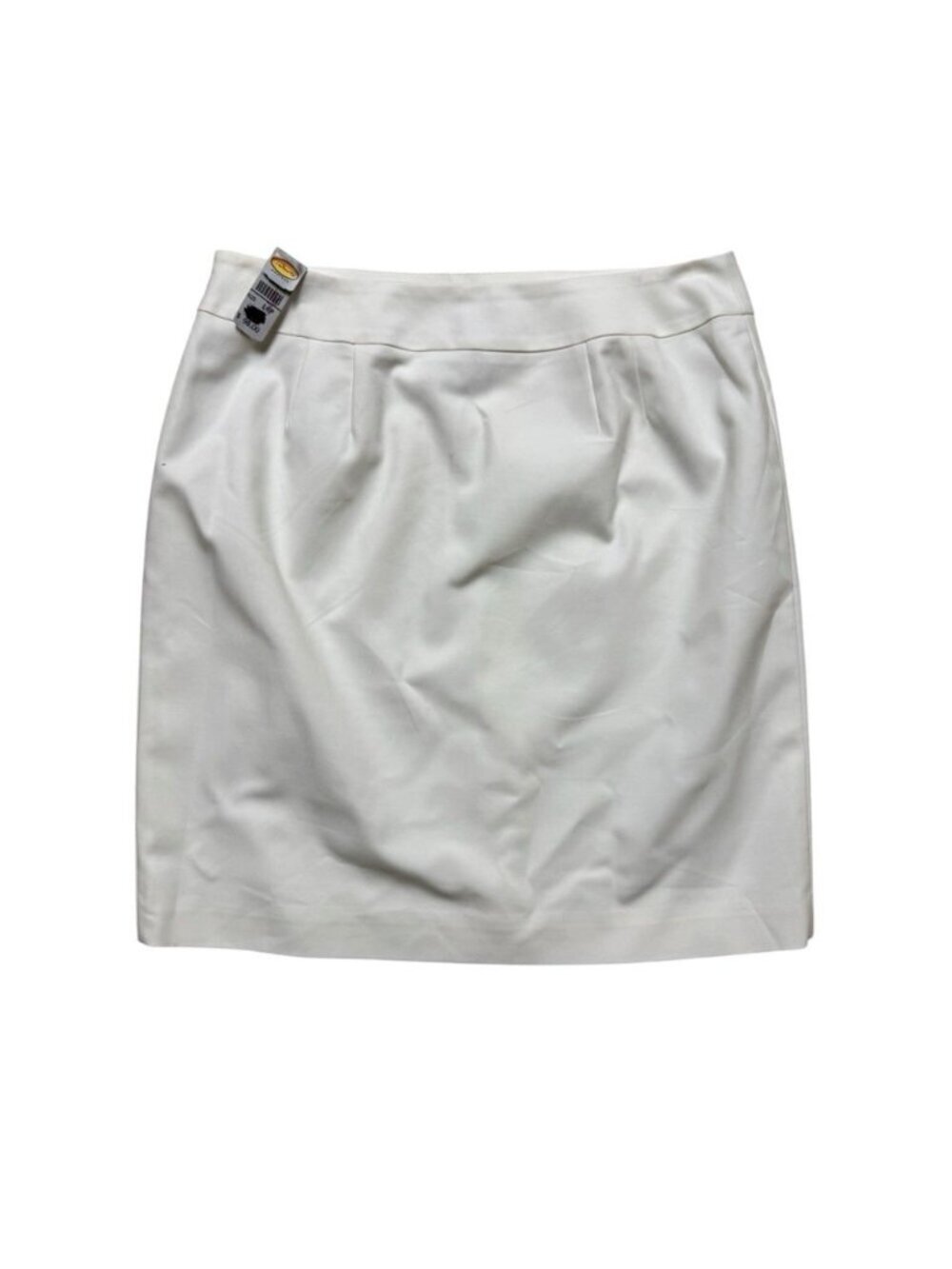 Talbots Petites White Stretch Pencil Skirt Size 14P NWT Career